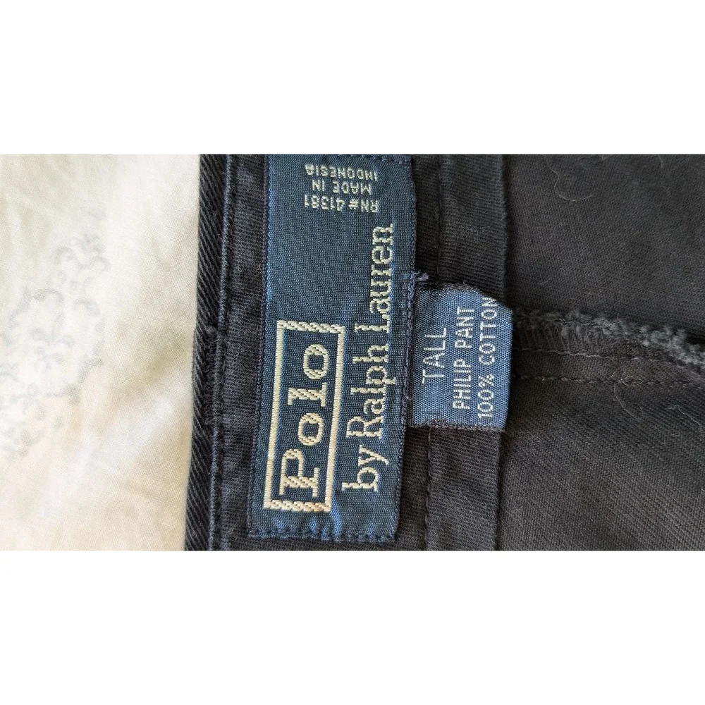 Men's Polo Ralph Lauren Pants, Black, 42T-36 Tall